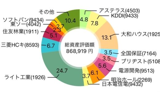 【2024年7月】80株を追加購入して評価損益は862,626円（+22,629円）